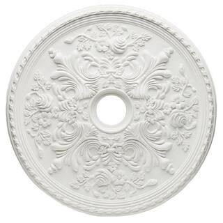 28 in. White Cape May Ceiling Medallion | The Home Depot