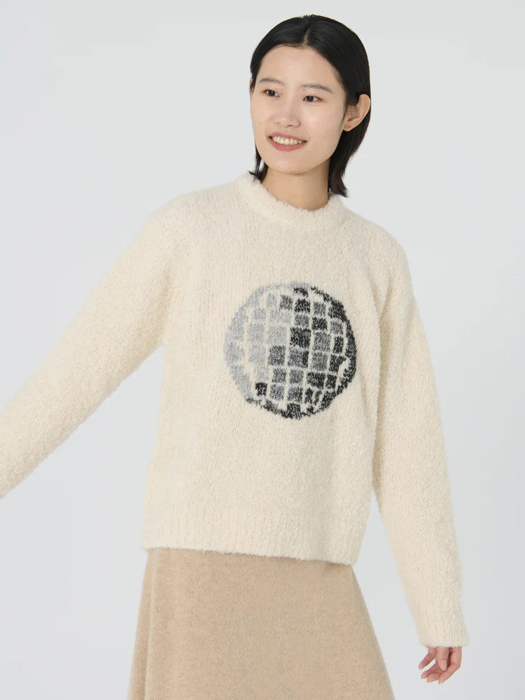 Hand Knit Disco Crew | Lingua Franca NYC