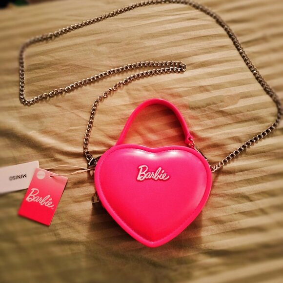 Barbie Sweetheart Heart Shaped Micro Purse NWT  by Miniso | Poshmark