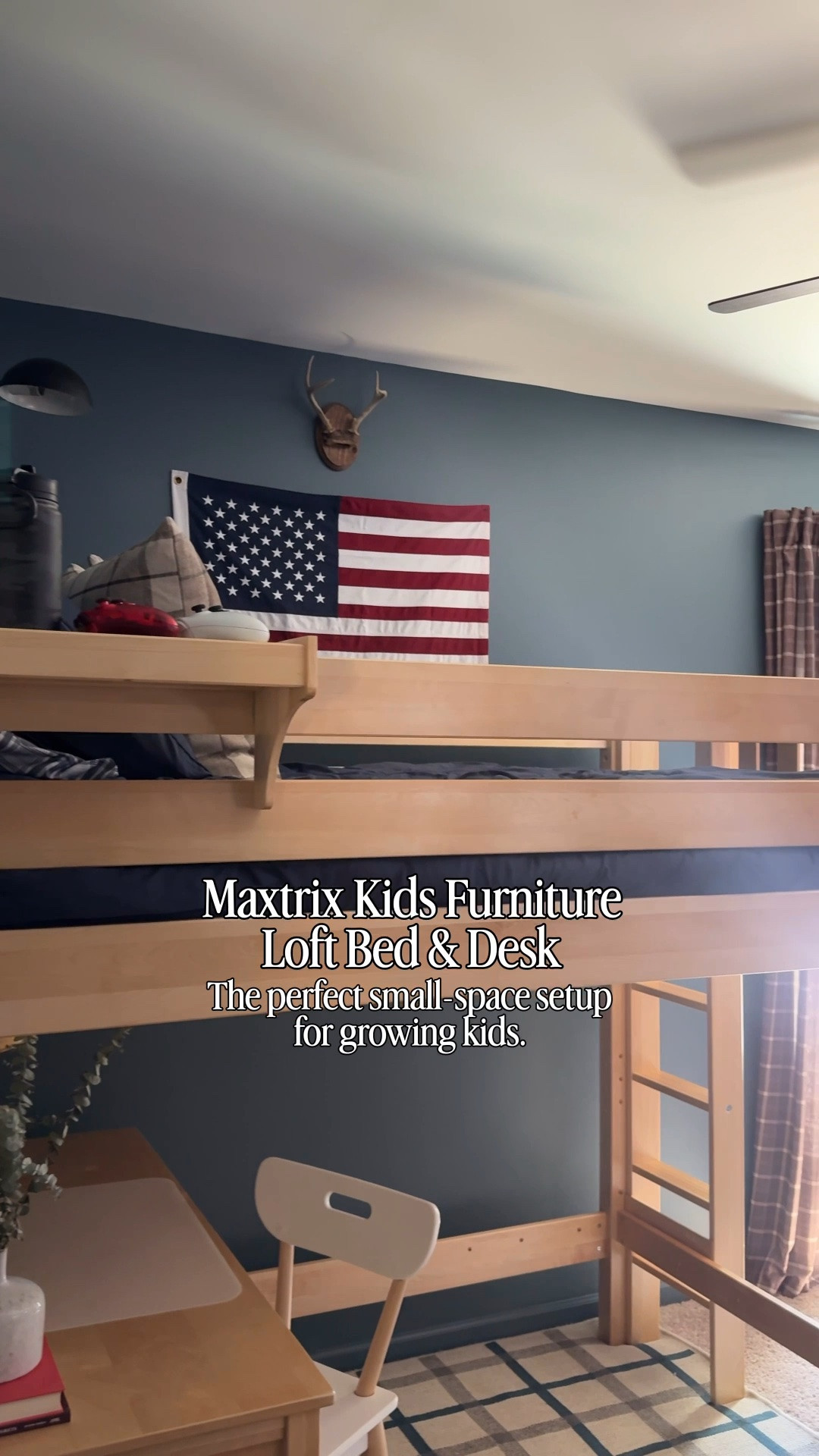 AD | A sleep space + homework zone all in one 🤎📚

This high loft bed & desk from @maxtrixkidsfurniture has been such a functional upgrade for this room! I love that it gives Liam a dedicated study space without sacrificing floor space—and the modular design can grow and change with him.

Made from sustainably sourced hardwood with 16” guardrails, an 800 lb. weight capacity and a 5-year warranty, it’s designed with both function and peace of mind in mind.

✨ Labor Day Sale: Save up to 20% with code LABOR

Comment SHOP and I’ll send you the links to our setup!

#mymaxtrix #KidsRoomIdeas #LoftBed

#LTKHome #LTKSaleAlert #LTKKids