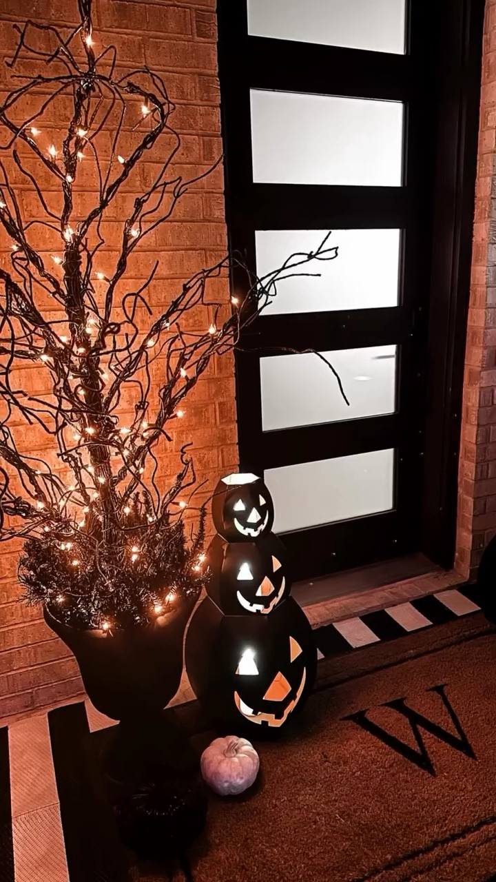 This 6’ Twig tree w/ an urn filler is a must have! Dare I mention that it’s  also 50% off!? It’s a win win all around. It adds the perfect spooky effect during the day with the black twig silhouette and a beautiful orange glow at night with over 150 LEDs!



#homedecor #halloween #halloweenporch #halloweendecor #spooky #twigtree #tree #ltkhome

#LTKSeasonal #LTKHome #LTKHalloween
