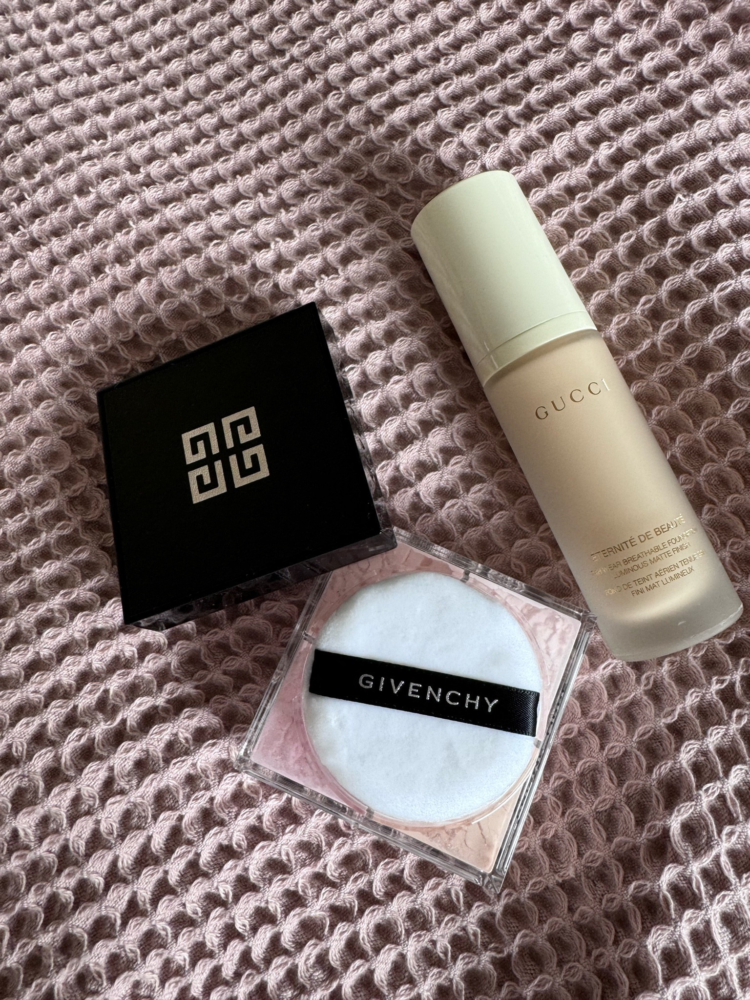 Foundation and setting powder power couple 🙌🏻 the foundation gives the perfect, light weight, medium but buildable coverage, luminous but not greasy finish, and the setting powder sets it without being heavy/cakey while still having a glowy finish, but not shimmery. It’s some kind of magic  

#LTKSeasonal #LTKBeauty #LTKWedding