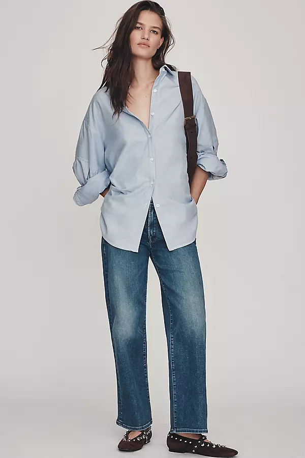 The Maven Ankle Mid-Rise Wide-Leg Jeans | Anthropologie (US)