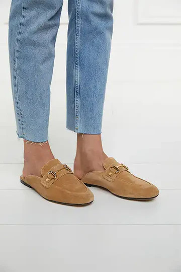 Kingston Horse Bit Loafer (Tan Suede) | Holland Cooper