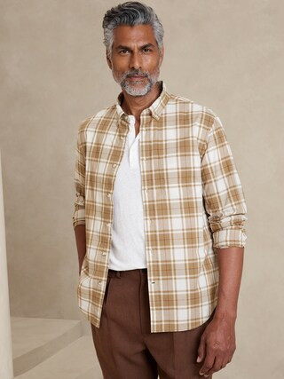 Slim Untucked Cotton Shirt | Banana Republic Factory