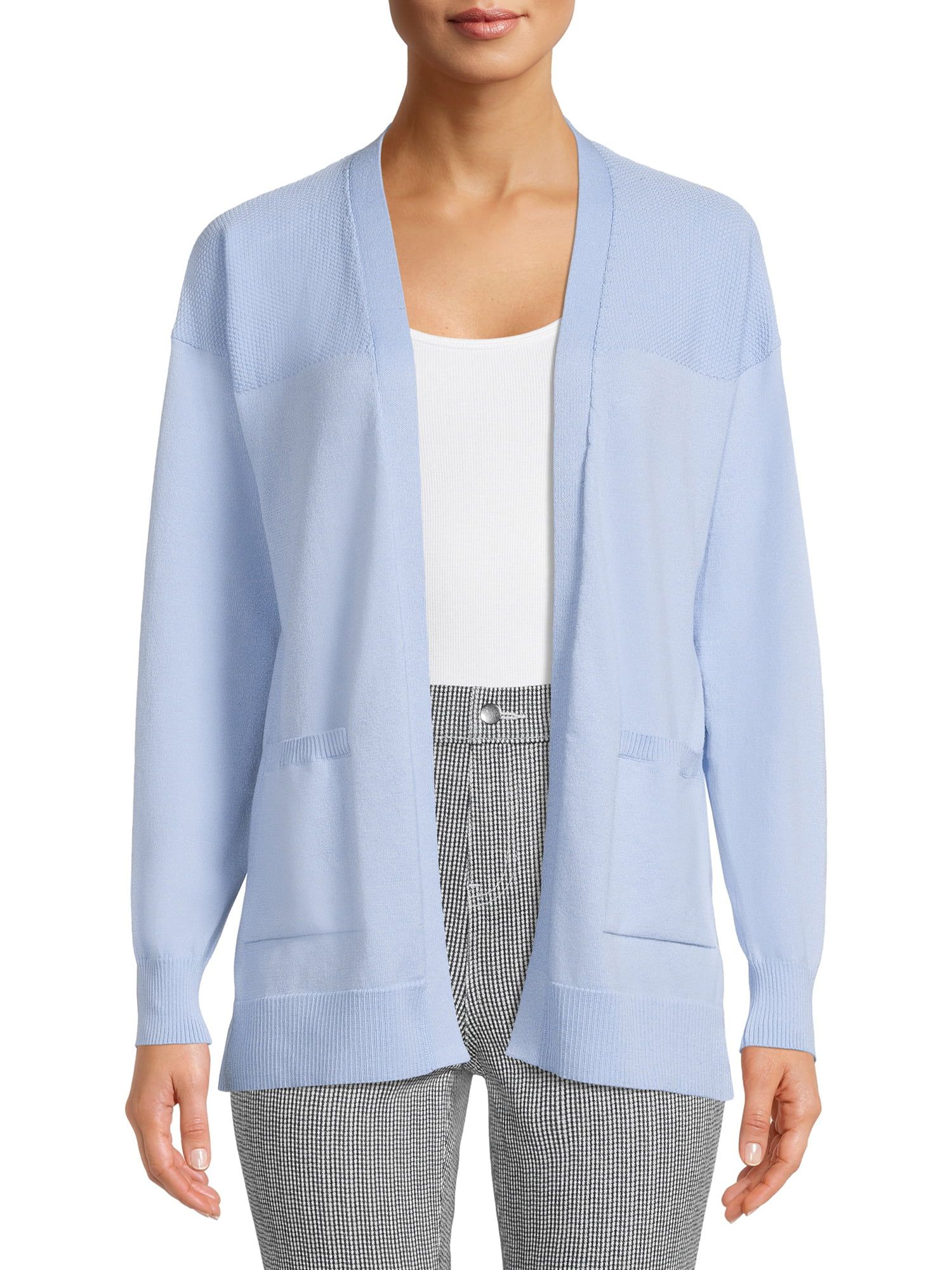 Time and Tru Women's Open Front Cardigan Sweater | Walmart (US)