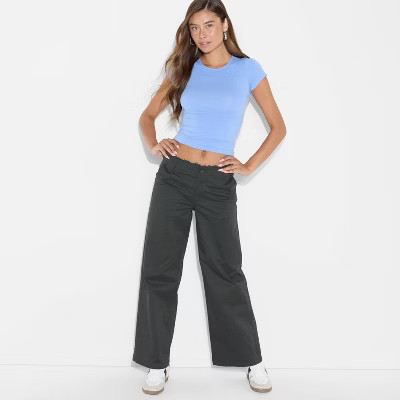 Women's Mid-Rise Chino Pants - Wild Fable™ | Target