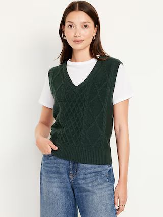 SoSoft Cable-Knit Vest | Old Navy (US)