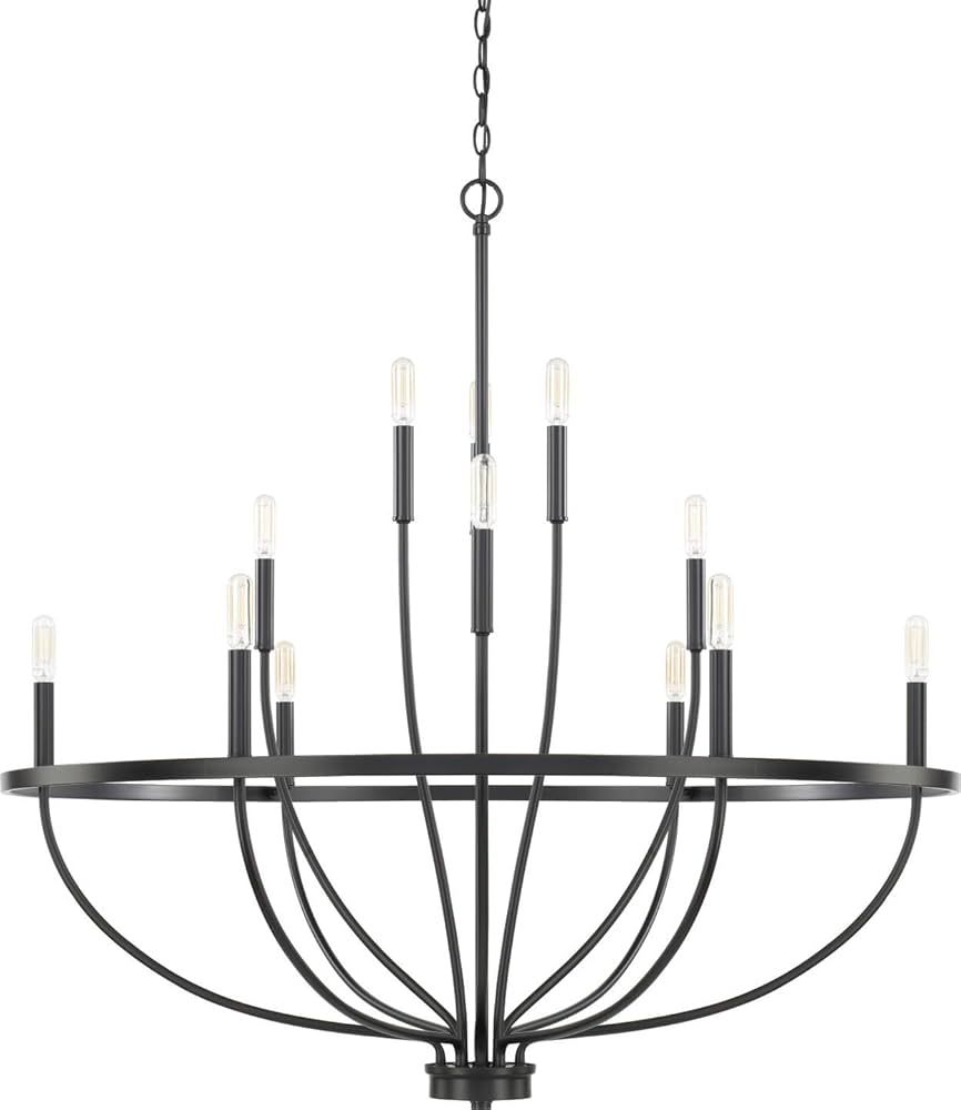 HomePlace Lighting 428501MB Greyson Urban/Industrial Vine-Style Round Chandelier, 12-Light 720 To... | Amazon (US)