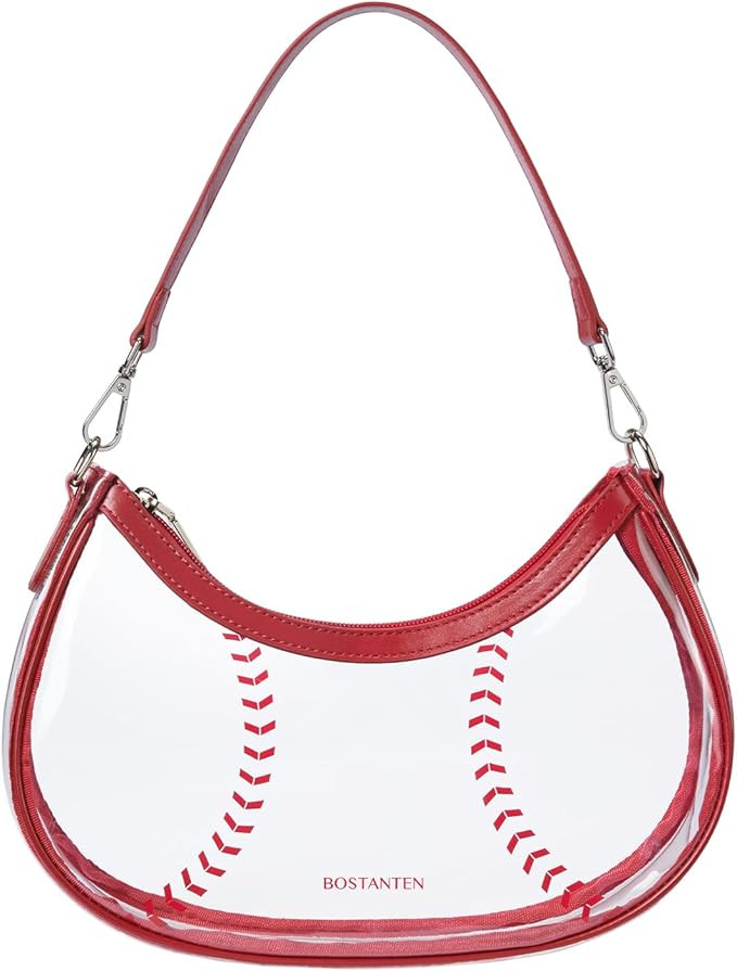 BOSTANTEN Baseball Crossbody Purses for Sport Mom Small Shoulder Bag Vegan Leather Women Handbags... | Amazon (US)