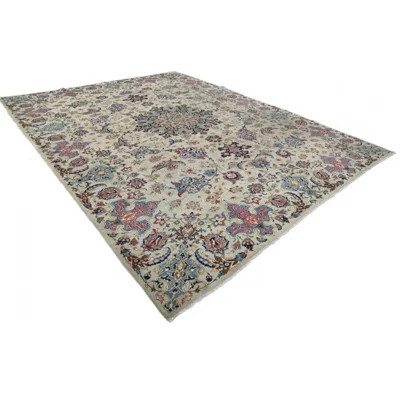 Dhiman One-of-a-Kind 11'1"x14'4" Wool Area Rug Gray , Olive , Malibu , Red | Wayfair North America