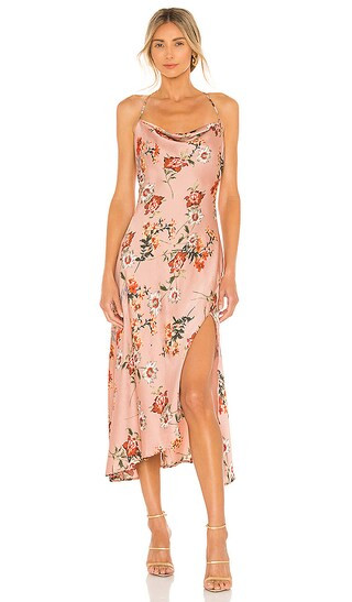 Gaia Dress in Dark Blush Floral | Revolve Clothing (Global)