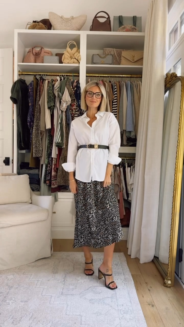 So impressed by this Target skirt! Wearing size small!

Loverly Grey, fall outfit, leopard print skirt, button up, fall workwear 

#LTKWorkwear #LTKSeasonal