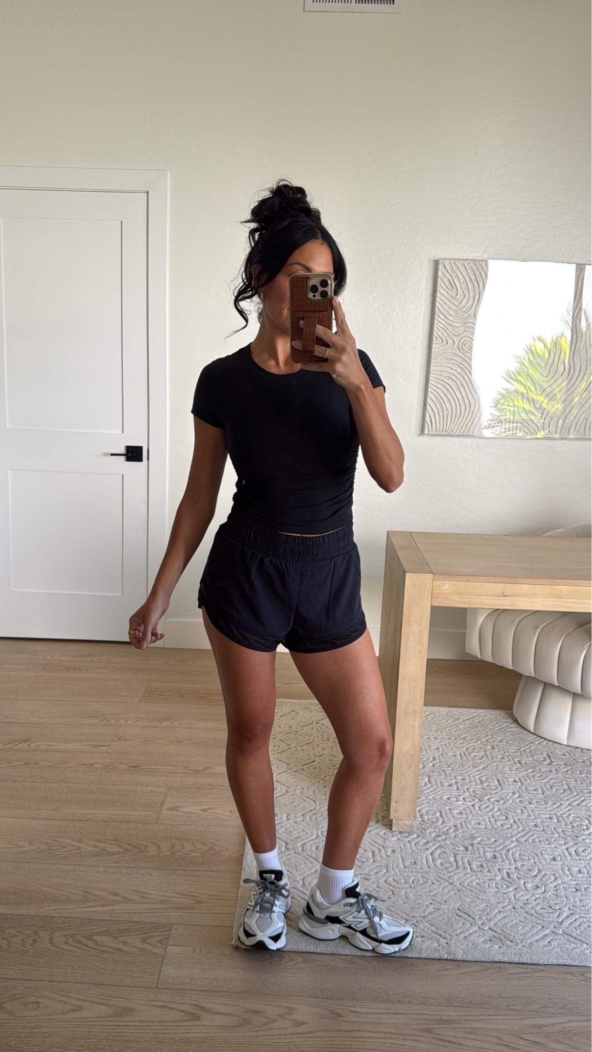 Size XS active top and running shorts 

casual outfits, work out outfits, active wear, fitness, running shorts, sneakers, Nicky schmaderer 

#LTKootd #LTKmomlife #LTKActive