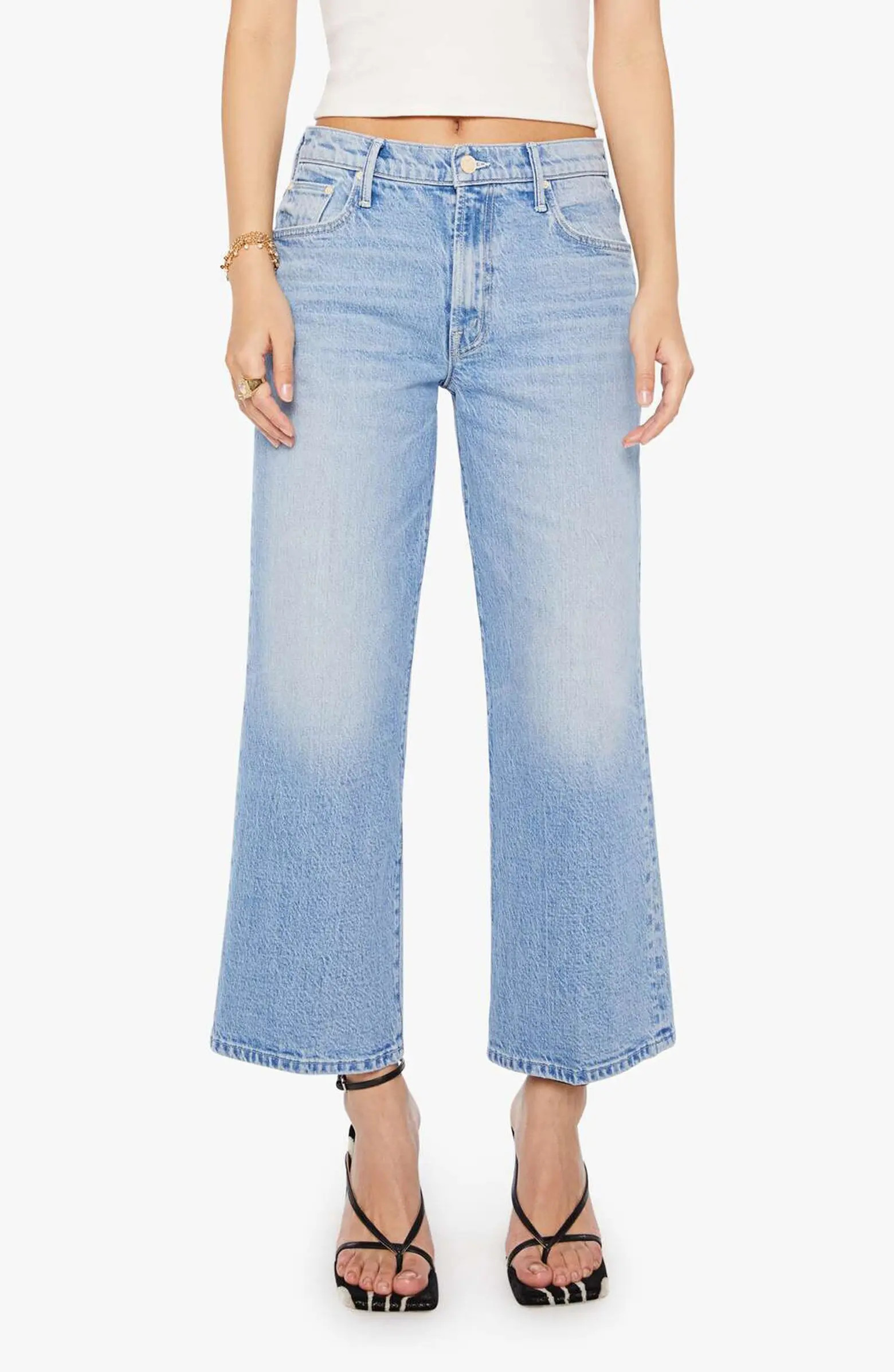 Lil' Maven Mid Rise Ankle Wide Leg Jeans | Nordstrom