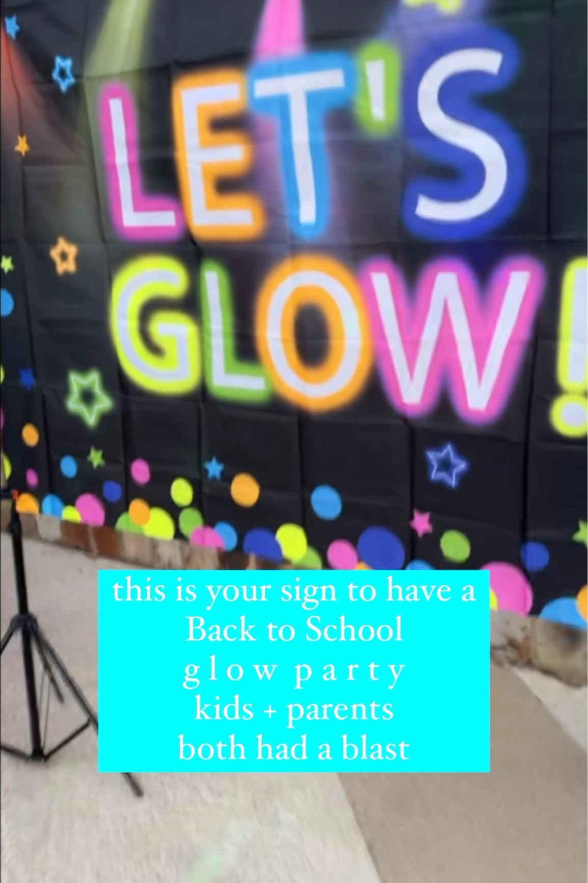 a little last minute, but a lot of success ✨ last year of elementary school… ready, set, G L O W. so glad so many could make it + our babies got to kick off the school year in the best way! prayers for their hearts + minds + healthy friendships all year long 💚 let’s go FIFTH GRADEEE #Backtoschool #party #backtoschoolparty #glowparty #readysetglow