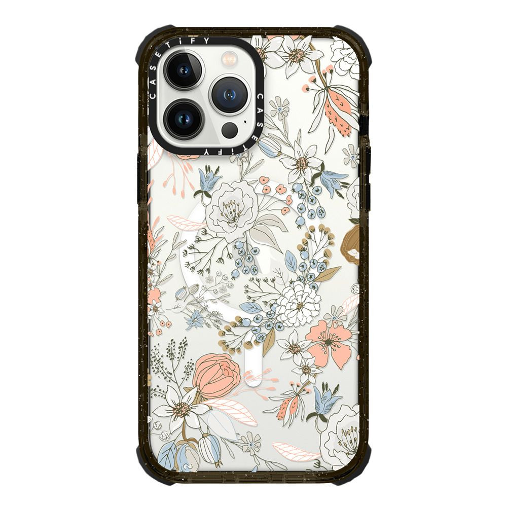 Abstract modern coral white pastel rustic floral | Casetify