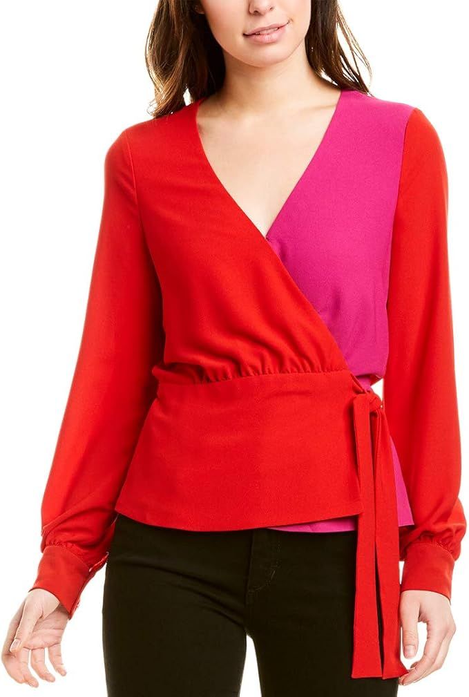 Bailey 44 Women's Long Sleeve, Wrap Top, Colorblocked | Amazon (US)