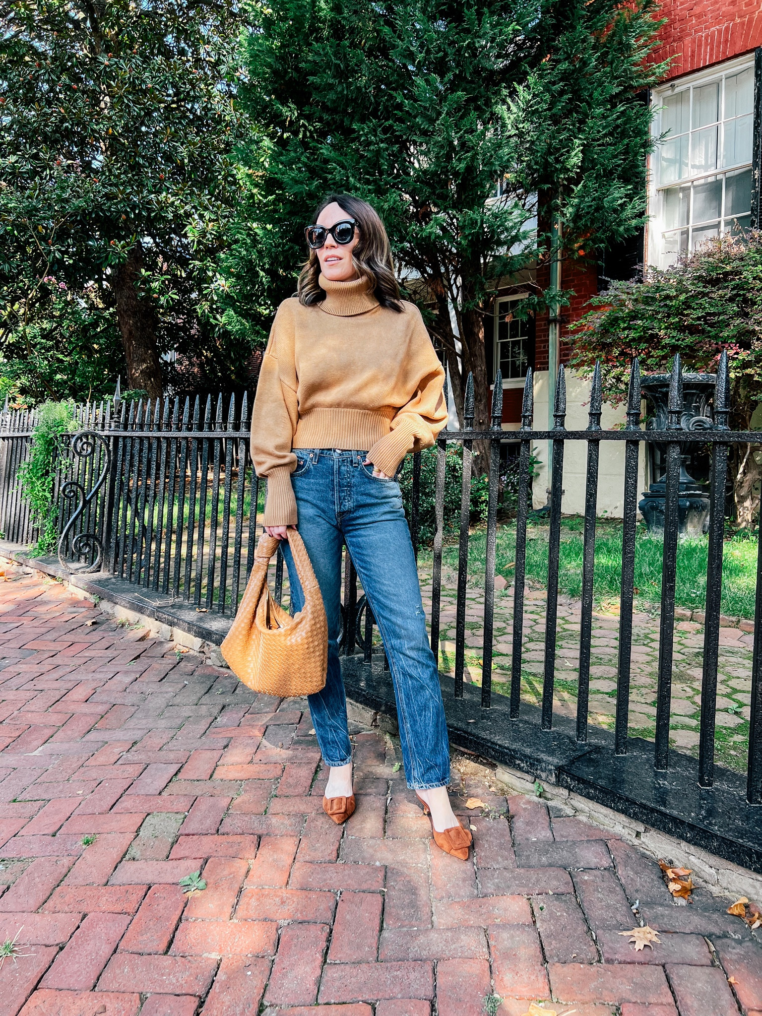 My favorite straight leg jeans, neutral knit and Amazon suede mules 

#LTKSeasonal #LTKover40 #LTKstyletip