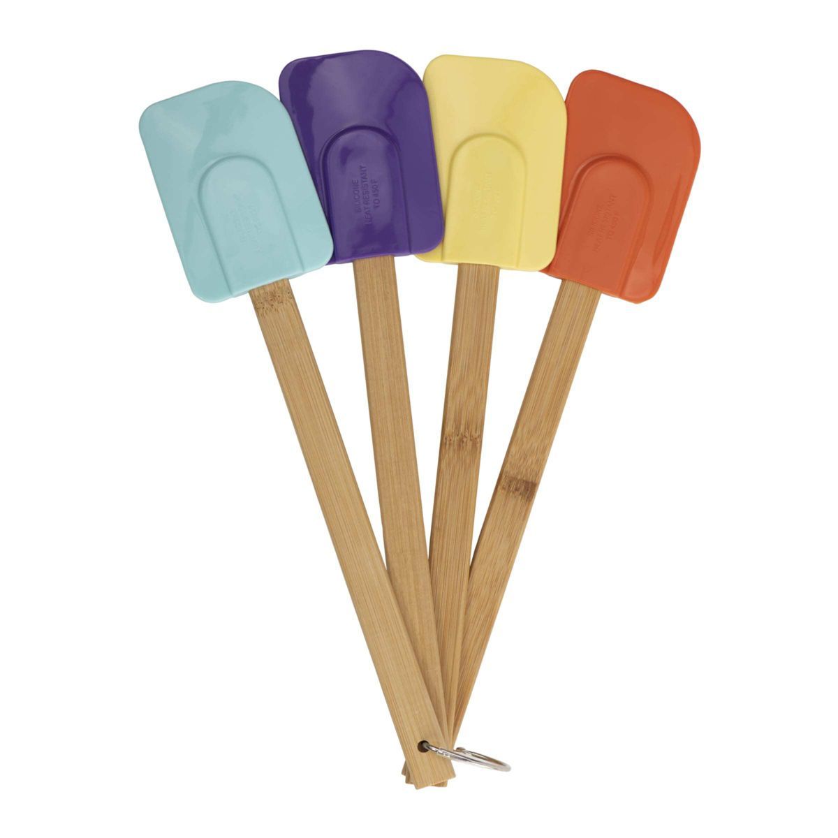 GoodCook Ready 4pk Silicone Spatulas with Bamboo Handles | Target