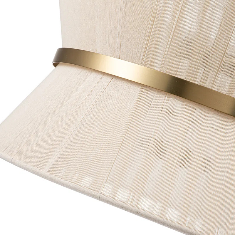 Hassler 8 - Light Bleached Natural Rope/Patinaed Brass Finish | Wayfair North America