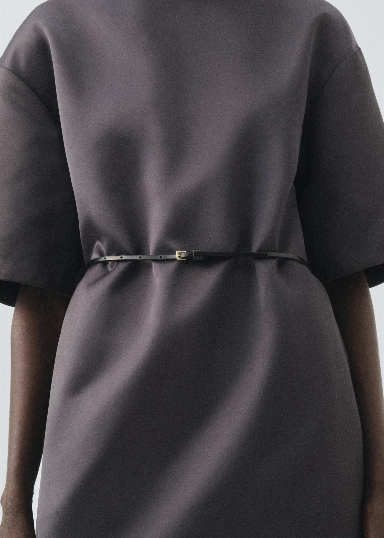 Leather mini-belt - Women | MANGO United Kingdom | MANGO (UK)