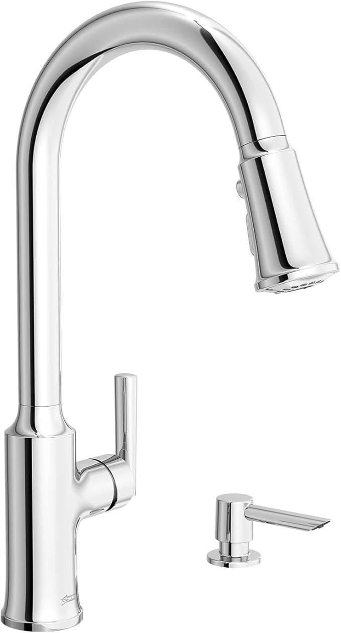 American Standard 7421300.002 Raviv Pull-Down Kitchen Faucet with Sprayer and Soap Dispenser Chro... | Amazon (US)