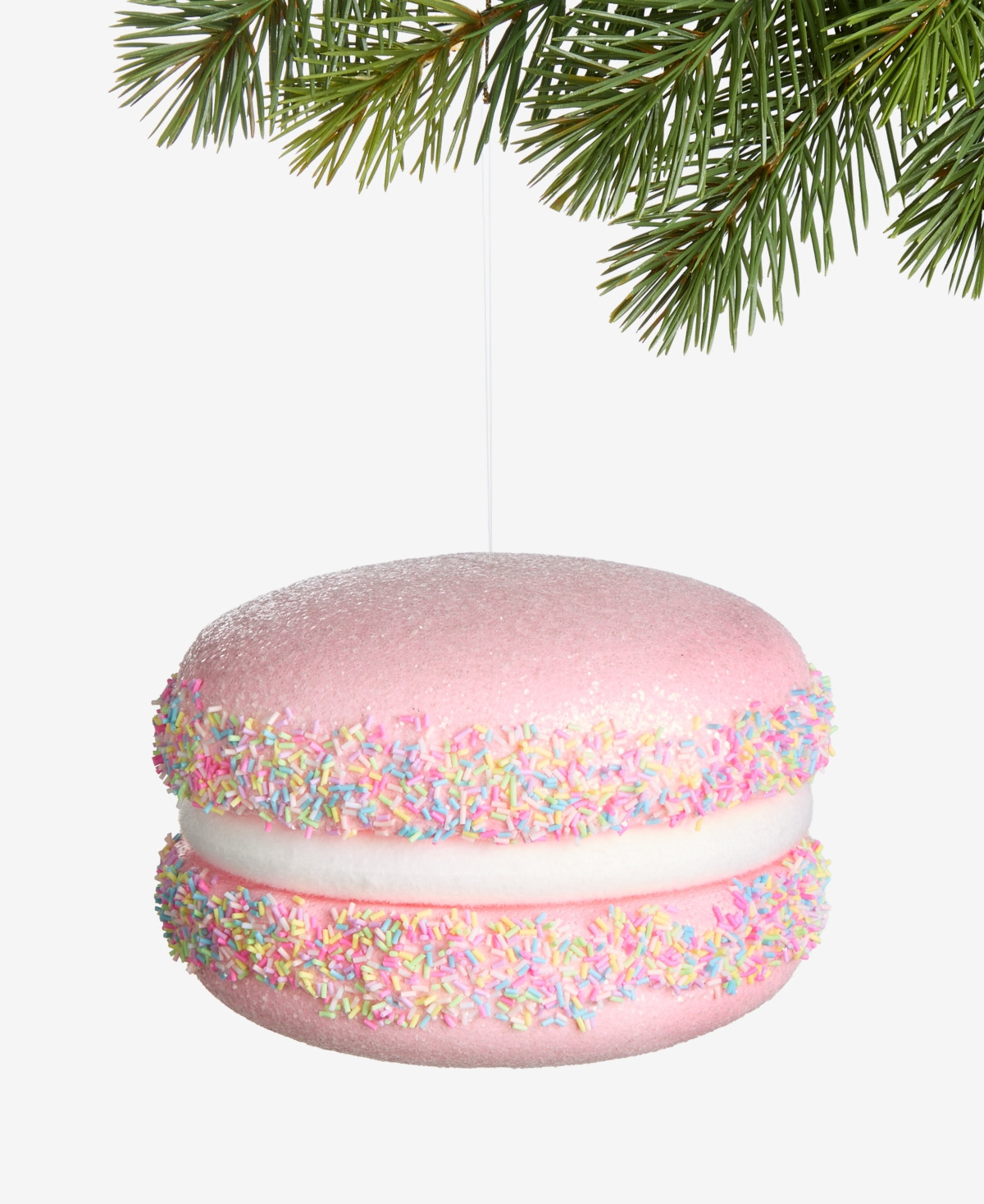 Holiday Lane Pink Macaron with Sprinkles Ornament 6", Macy's Exclusive | Macy's