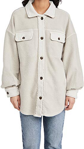 Free People Women's Ruby Jacket, Stone, Grey, Off White, S | Amazon (US)