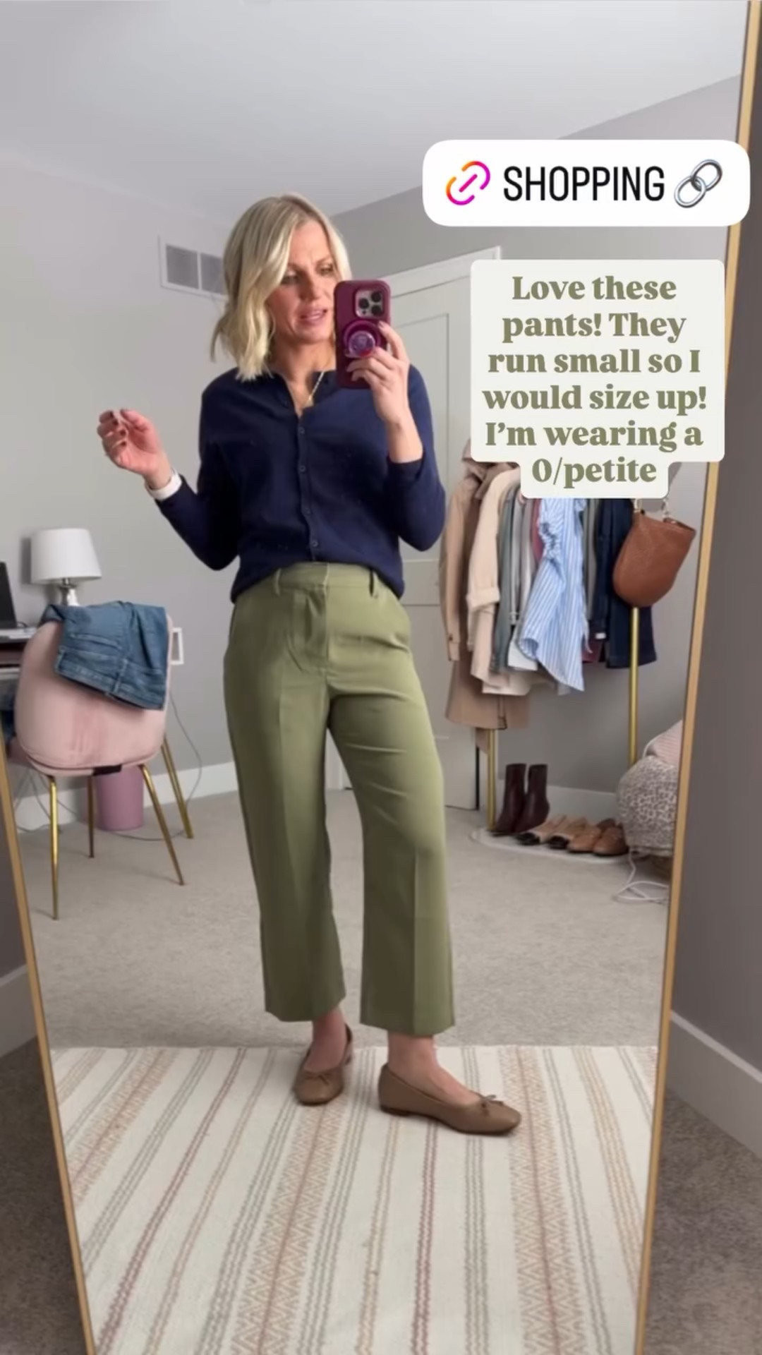 Love these pants! They run small so I would size up! I’m wearing a 0/petite