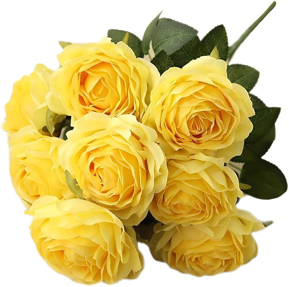 Artificial Roses Flowers 10 Heads Arrangement Silk Bouquet Glorious Moral for Home Office Parties... | Amazon (US)