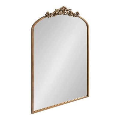 24" x 36" Arendahl Traditional Arch Decorative Wall Mirror Gold - Kate & Laurel All Things Decor | Target