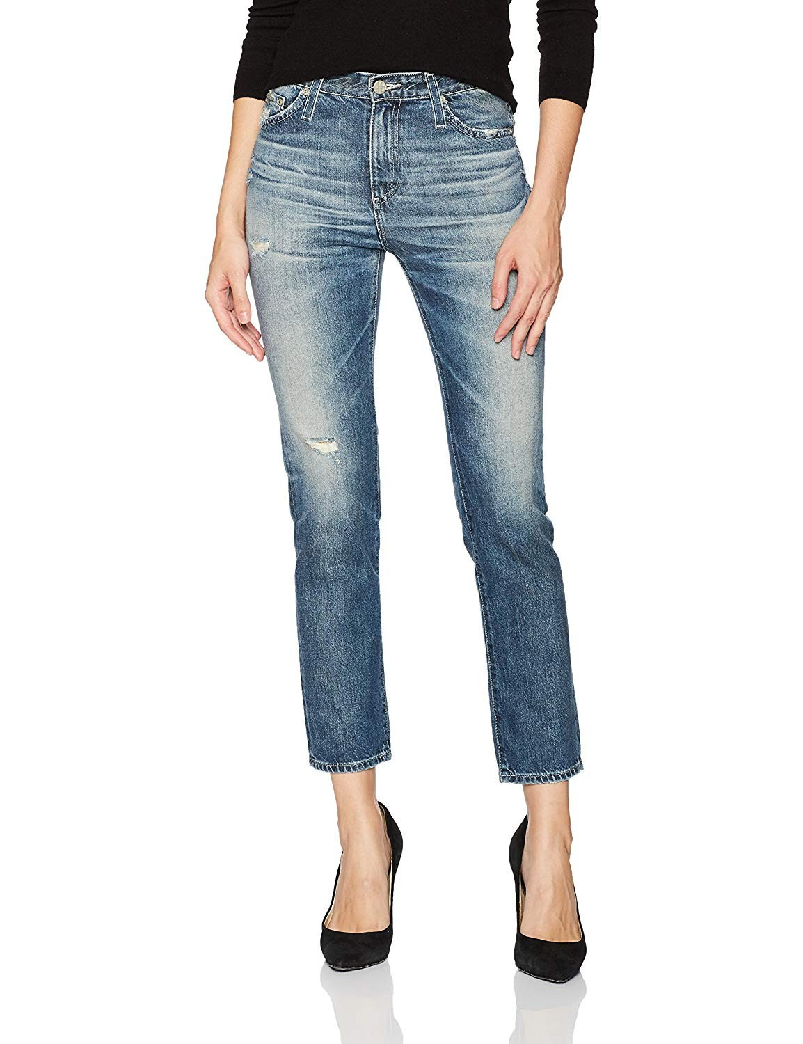 AG Adriano Goldschmied Women's The Isabelle Vintage Straight Leg Crop Jean | Amazon (US)