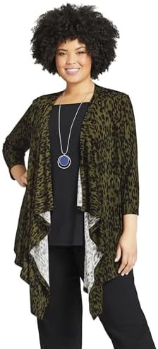 Avenue Women's Plus Size Tiarne Duet Top | Amazon (US)