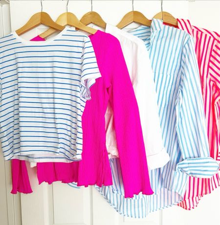 So fresh and so clean ✨
… a few recent spring wardrobe adds from 🎯!

Tee: is perfect fit for me and at $10 I’ve grabbed a few solids and this cute stripe 

Pink: not yet online but I’ll update when it is, the PERFECT PINK IRL and featured in store tucked into trousers, super cute 

White: is a button-up with a tie waist that I LOVE, also comes in pink, black and chambray and I’m going to need…

Stripe collared: so vibrant IRL with great fit (stick to your usual size, it’s slightly oversize in a tailored way)… this is also the same style / link as the previously shared white shirt with red hearts, if you can still get (online limited but maybe in store!)

#LTKGiftGuide #LTKfindsunder50 #LTKSeasonal