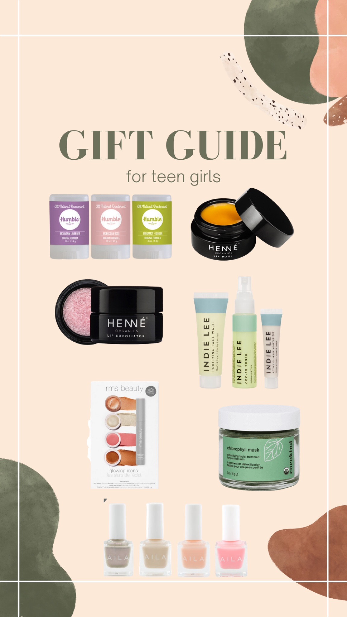 GIFT GUIDE for teen girls!! 
✨Code CLEANLIVINGKARLY on Henneorganics.com 

✨Code CLEANLIVING15 on Humblebrands.com

#LTKbeauty #LTKunder50 #LTKHoliday