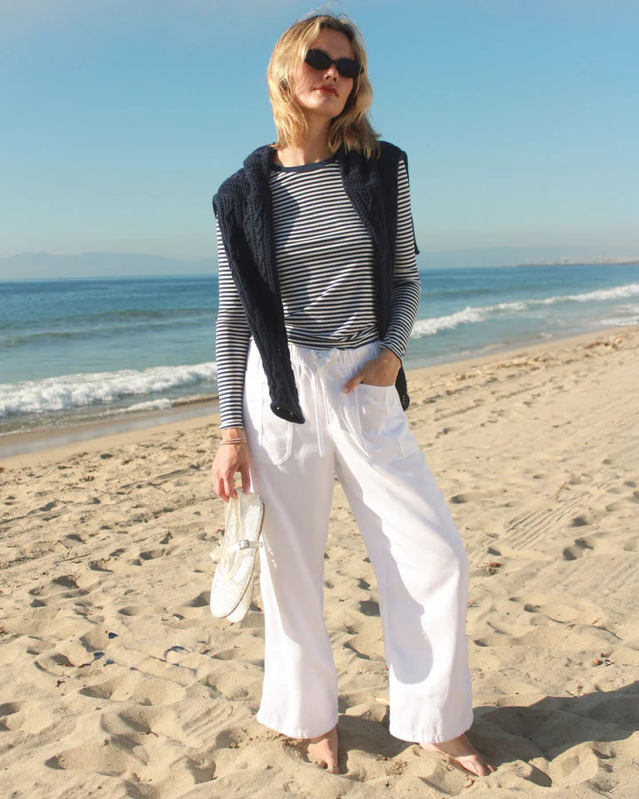 Striped Bamboo Long Sleeve Tee | Splendid