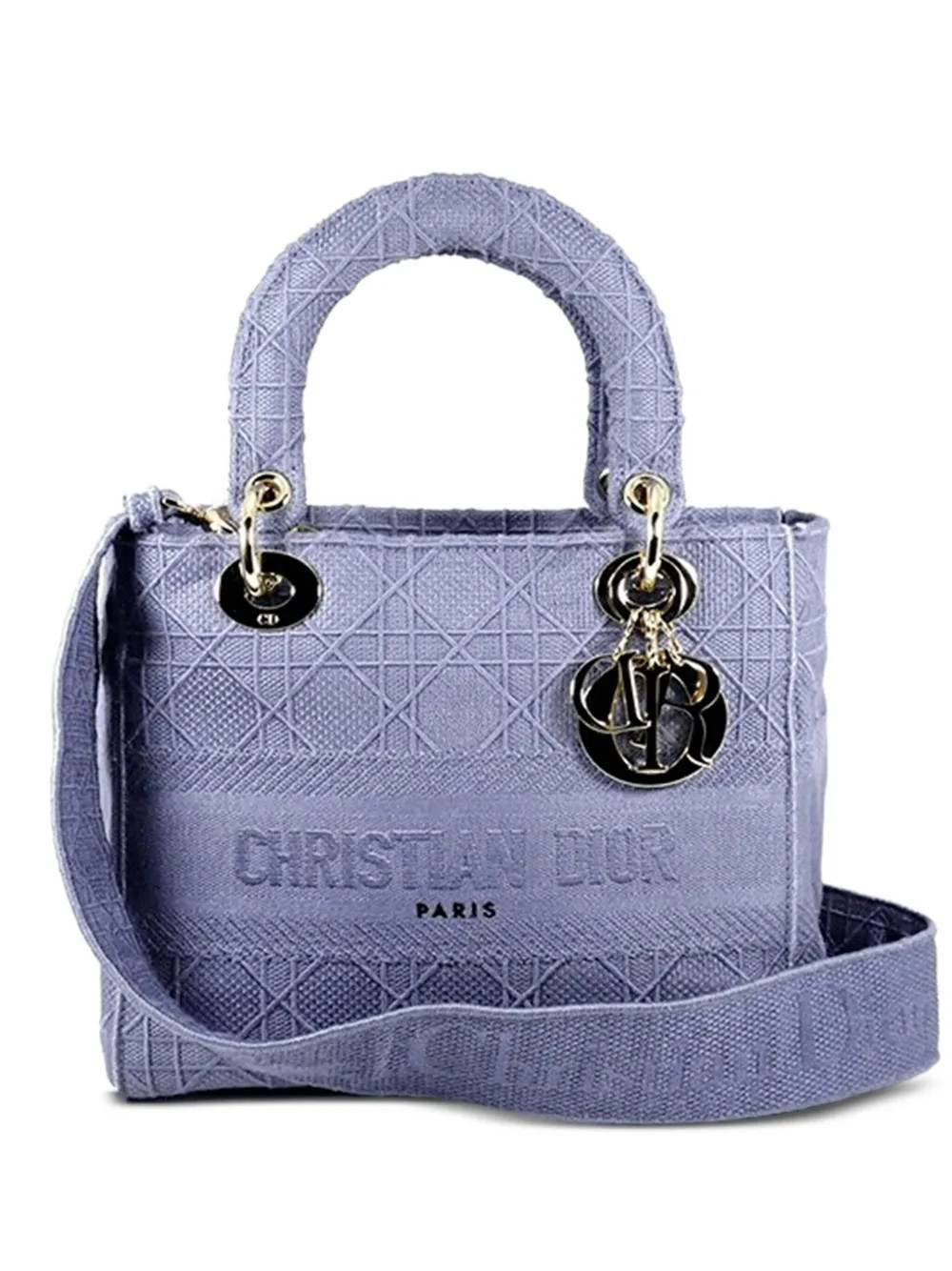Christian Dior Pre-Owned Lady D-Lite two-way bag - Purple | Farfetch Global