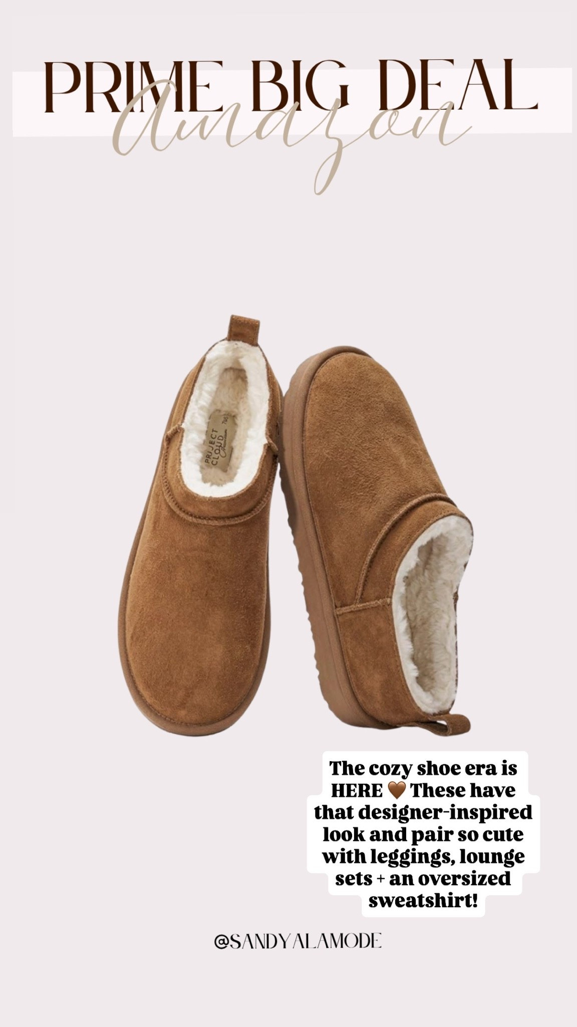 Officially entering my cozy shoe era 🤎 These Project Cloud slip-ons from Amazon have the cutest designer-inspired look + fuzzy lining! Pair with leggings, a matching lounge set or jeans + an oversized sweatshirt for an easy fall outfit.



Amazon finds / Project Cloud shoes / cozy slip-ons / fall shoes / casual fall outfits / lounge outfit