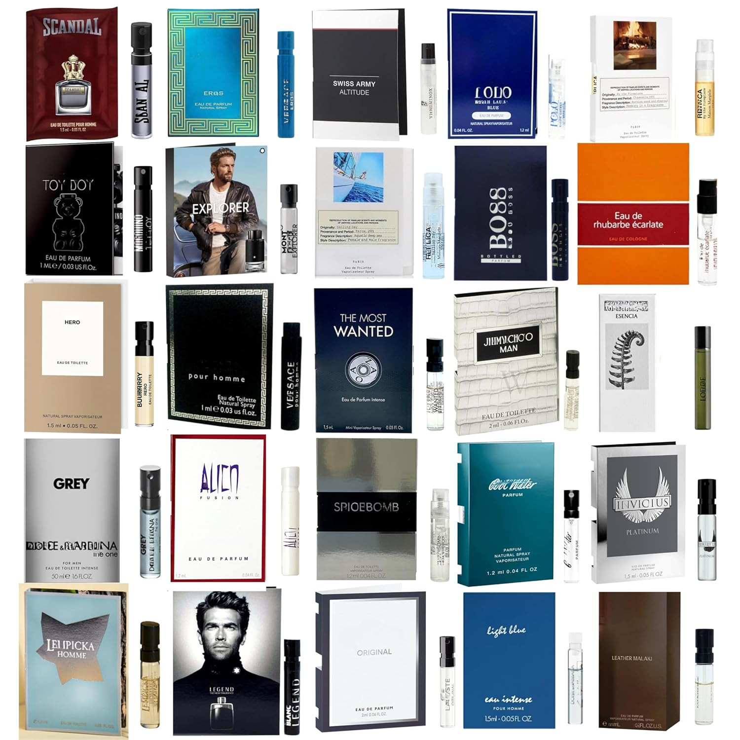 Infinite Scents Cologne Samples for Men - 12 Designer Fragrance Brands | Amazon (US)