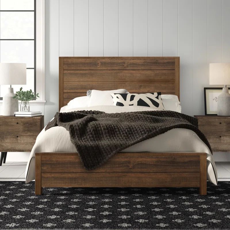 Montauk Solid Wood Panel Bed | Wayfair North America