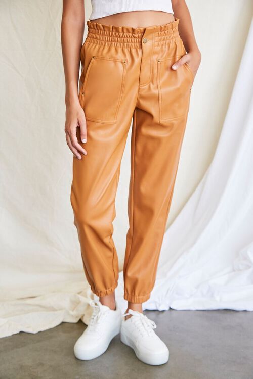 Faux Leather Paperbag Pants | Forever 21 (US)