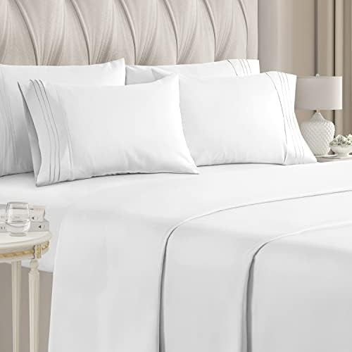 King Size Sheet Set - 6 Piece Set - Hotel Luxury Bed Sheets - Extra Soft - Deep Pockets - Easy Fit - | Amazon (US)