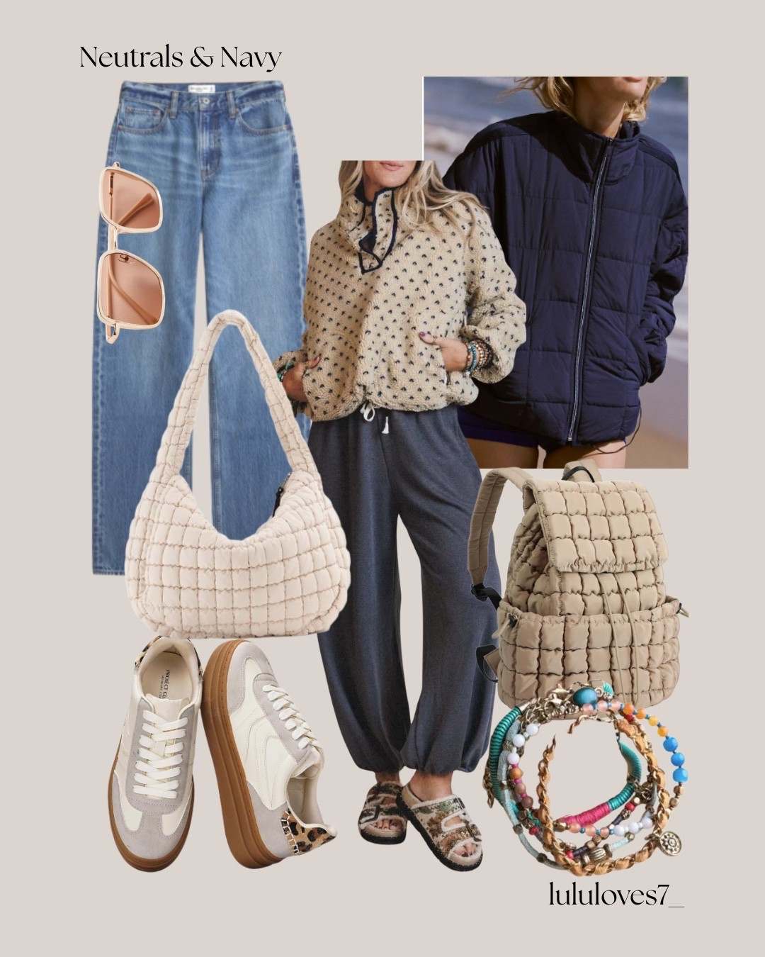 Winter Outfit inspiration. Neutrals and navy.

#LTKSeasonal #LTKOver40 #LTKFindsUnder100