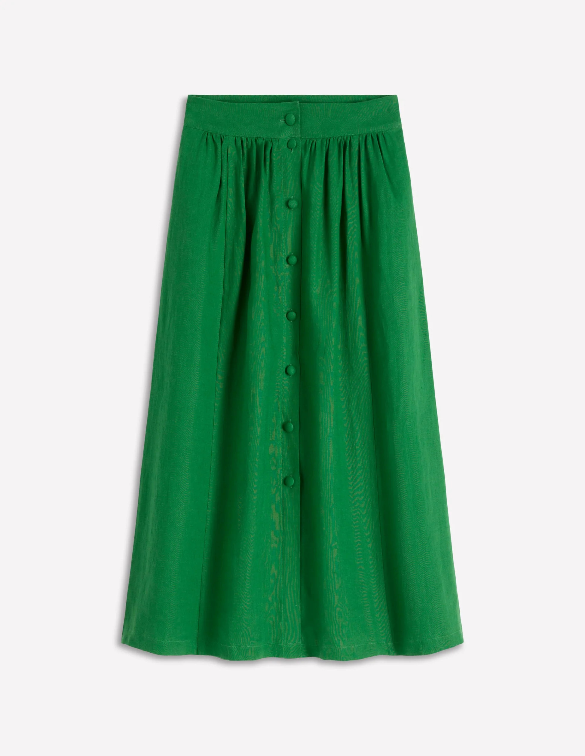 Emma Linen Maxi Skirt-Highland Green | Boden UK