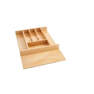 Rev-A-Shelf 2.38 in. H x 14.62 in. W x 22 in. D Wood Small Cutlery Drawer Insert 4WCT-1SH | The Home Depot
