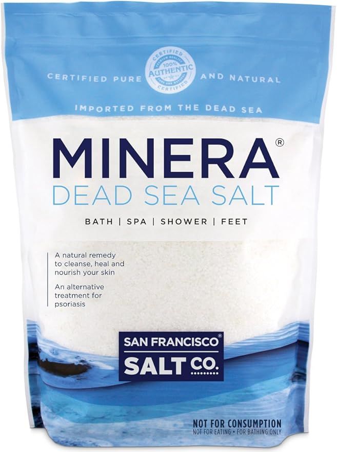 Minera Dead Sea Salt, 19 lbs. Fine. 100% Pure and Authentic. Natural Treatment for Psoriasis, Ecz... | Amazon (US)