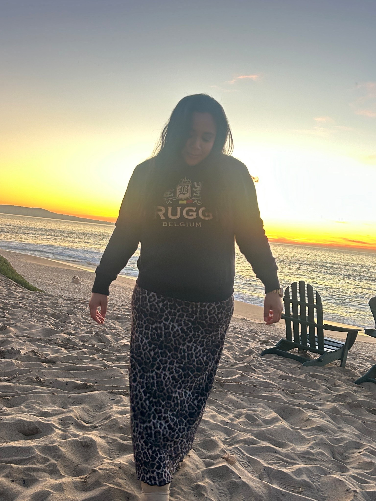 long leopard skirt and uggs | casual look | casual stylish outfit | ootd | what i wore | cheetah skirt | cheetah print | winter beach outfit 

#ltkmidsize #ltkootd #ltkpetite