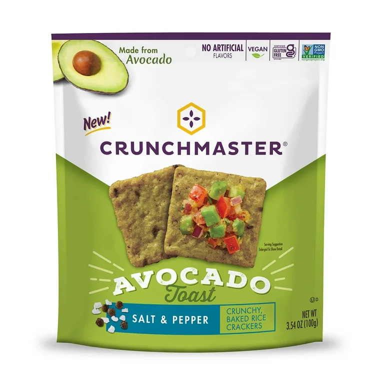 Crunchmaster Avocado Toast- Salt & Pepper Crackers | Walmart (US)