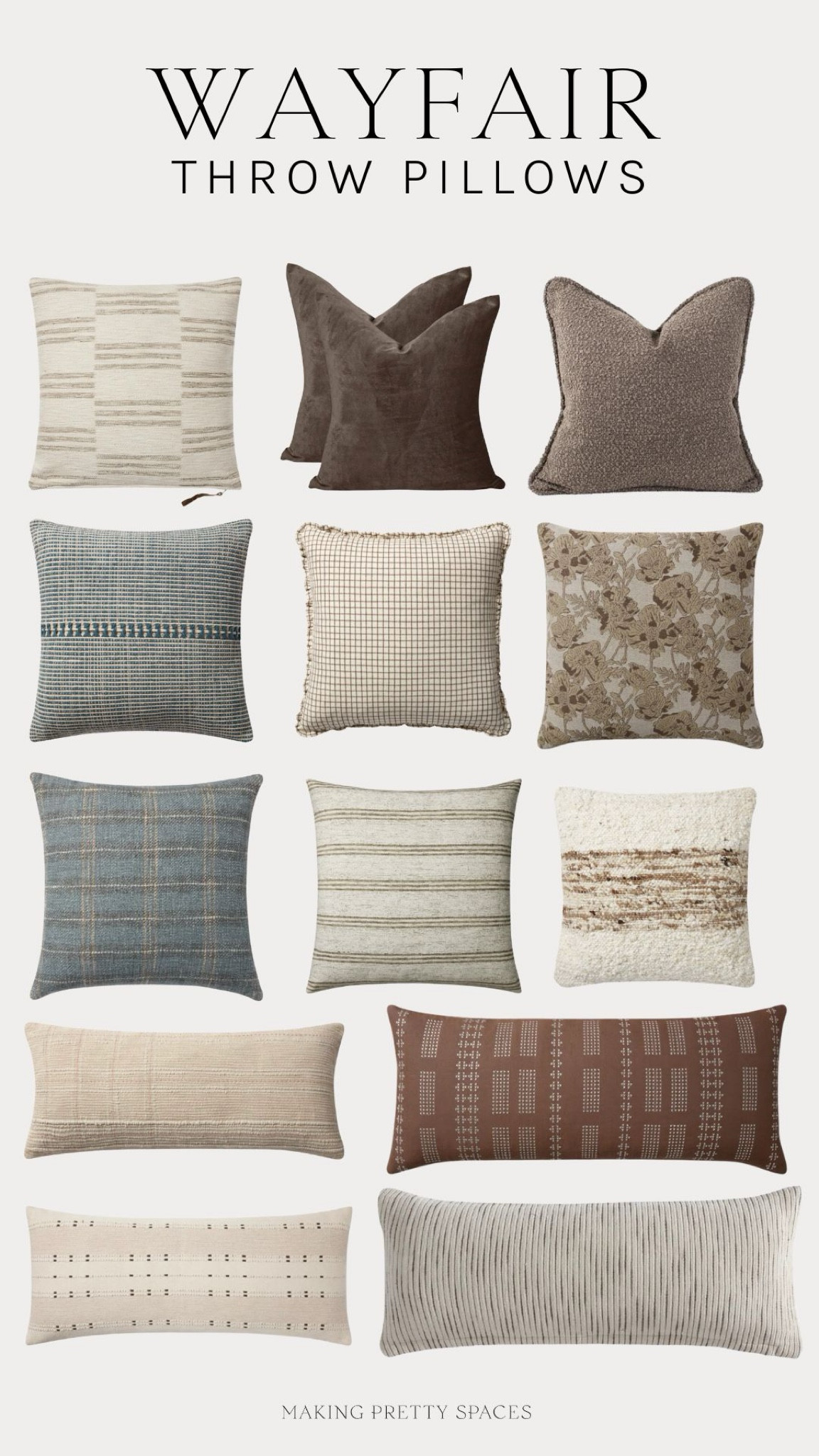 Shop these new Wayfair throw pillows! Most of these pillows come in multiple colors and sizes! 
#Wayfairpartner #Wayfair @Wayfair 

#LTKSaleAlert #LTKStyleTip #LTKHome